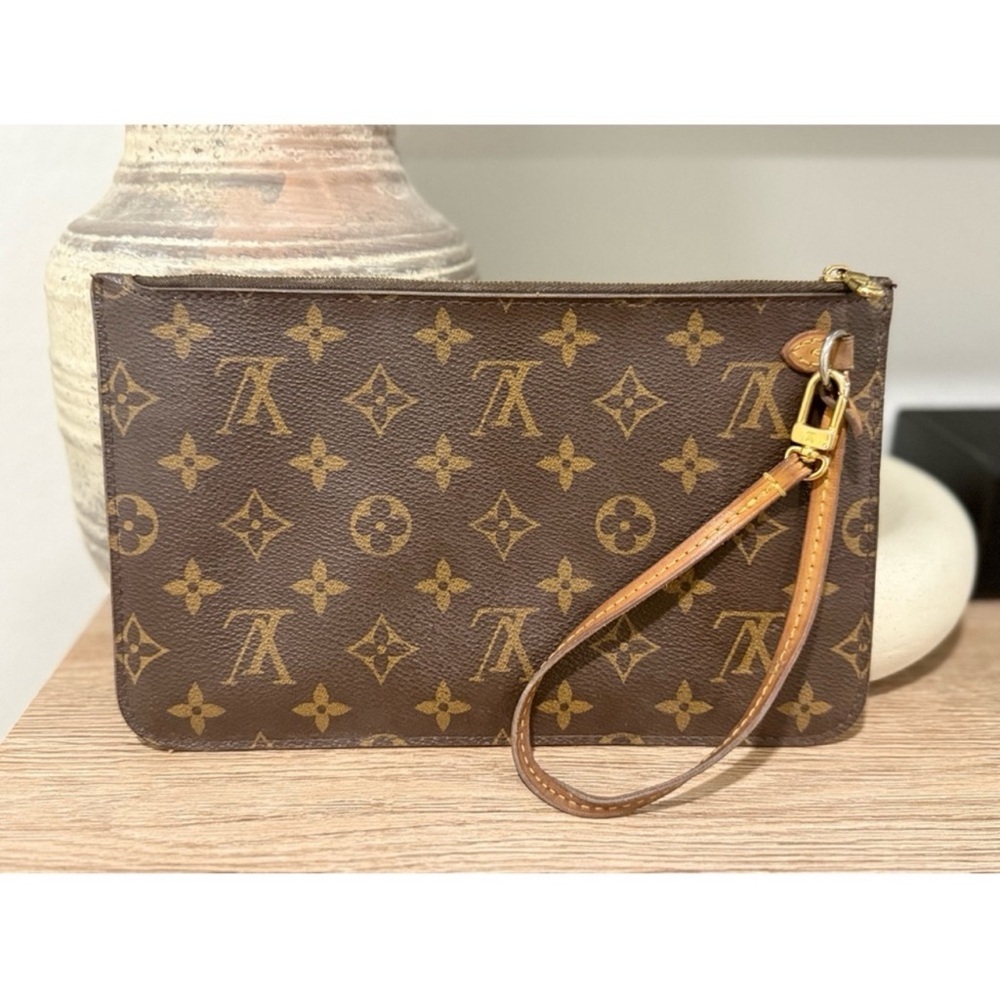 Louis Vuitton Brown Monogram Wristlet